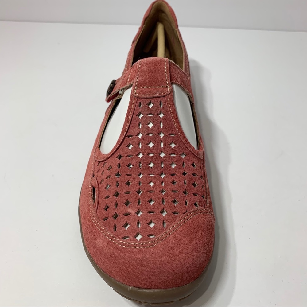 NIB Earth Origins Red Pig Suede Mary Jane Shoe 10W - Picture 4 of 7